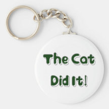 Le chat l'a fait ! Porte - clé Porte-clefs