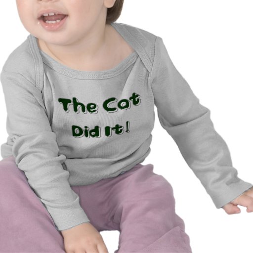Le chat l'a fait ! Vêtements de bébé T-shirts
