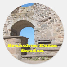 Le château de Brahehus ruine la Suède Autocollant