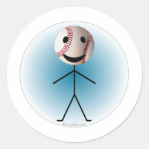 Le chiffre de bâton de base-ball ajoutent VOS mots Adhésifs Ronds