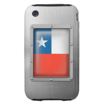 Le Chili en acier inoxydable Coques iPhone 3 Tough
