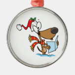 le chiot idiot chantant Noël chante la bande dessi Décoration Pour Sapin De Noël