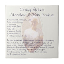 Le chocolat de Grammy Blake NO--font des biscuits  Carreau En Céramique