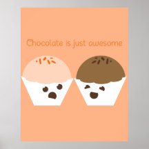Le chocolat est impressionnant poster