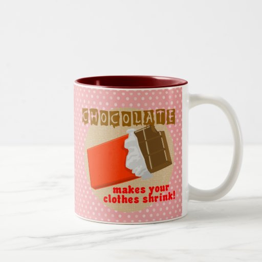 Le chocolat fait votre rétrécissement de vêtements tasses à café
