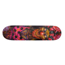 Le clown planches à roulettes customisées