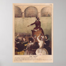 Le club des femmes, c.1848 affiches