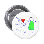Le coeur appartient au papa badges