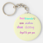 le coeur mignon de lil, meilleur, amis, sont, des  porte-clef