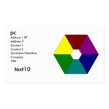 le color_wheel, PC, adressent 1 BT, l'adresse 2, C Cartes De Visite Professionnelles