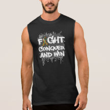 Le combat d'autisme conquièrent et gagnent t-shirts sans manches