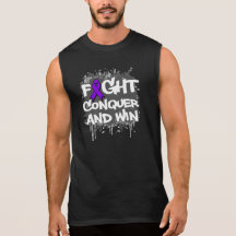 Le combat de maladie de Crohn conquièrent et gagne T-shirts