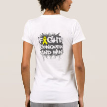 Le combat de spina bifida conquièrent et gagnent t-shirt