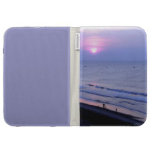 Le coucher du soleil allument la caisse étui clavier kindle