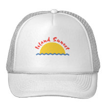 Le coucher du soleil ondule le chapeau casquettes de camionneur