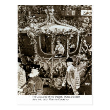 Le couronnement de H.M. Queen Elizabeth Carte Postale