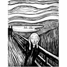Le cri perçant par Edvard Munch Photo Sculpture