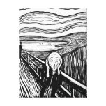 Le cri perçant par Edvard Munch Toile Tendue