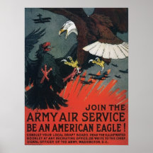 Le cru joignent le service aérien d'armée affiche