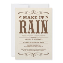 Le cru lui font des invitations de wedding shower 