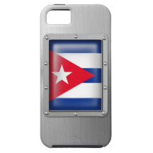 Le Cuba en acier inoxydable Coques Case-Mate iPhone 5
