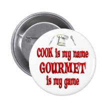 Le cuisinier est mon nom badges avec agrafe