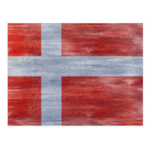 Le Danemark a affligé le drapeau Carte Postale