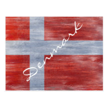 Le Danemark a affligé le drapeau Cartes Postales