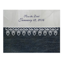 Le denim et la dentelle font gagner la date carte postale