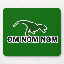 Le dinosaure Rawr de l'OM Nom Nom a faim Tapis De Souris
