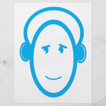 Le DJ heureux bleu Prospectus Customisé