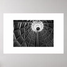 Le dôme désosse B&W Poster