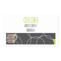 Le double a dégrossi carte de visite de café