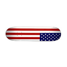 Le drapeau américain plateaux de skateboards
