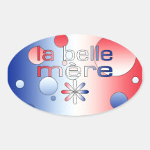 Le drapeau de Mère France de belle de La colore l' Autocollant