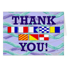 Le drapeau remercie la salutation cartes