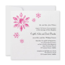 Le faire-part de mariage du cristal (white)