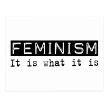 Le féminisme il est carte postale