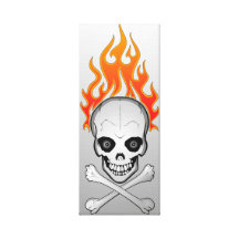 Le feu de crâne toile tendue