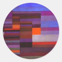 Le feu de Paul Klee dans les autocollants de soiré