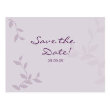 Le feuille pourpre sauve la carte postale de date