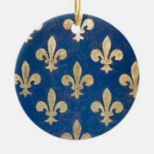 Le fleur-de-lis ou le fleur-De-lys Décorations Pour Sapins De Noël