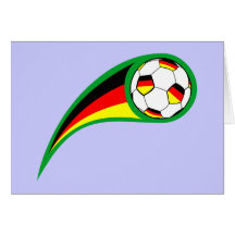 Le football Allemagne des Allemagnes soccer Carte De Vœux