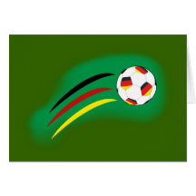 Le football Allemagne des Allemagnes soccer Carte De Vœux