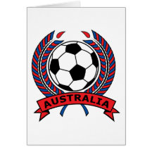 Le football Australie Carte De Vœux