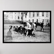 Le football Colombie 1914 de fac Affiche