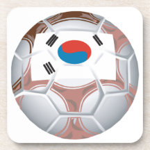 Le football coréen dessous-de-verre