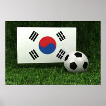 Le football de la Corée du Sud Posters