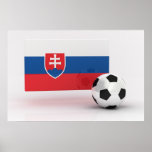 Le football de la Slovaquie Poster