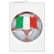 Le football de l'Italie Cartes De Vœux